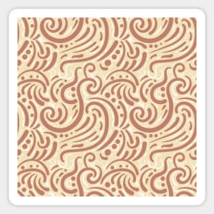 Seamless Tile Pattern - Modern Abstract Paisely Magnet